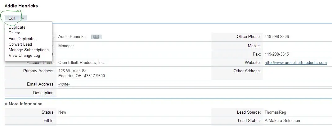 SuiteCRM screenshot: SuiteCRM Quick Start Guide for New Sales Team Members — step 3