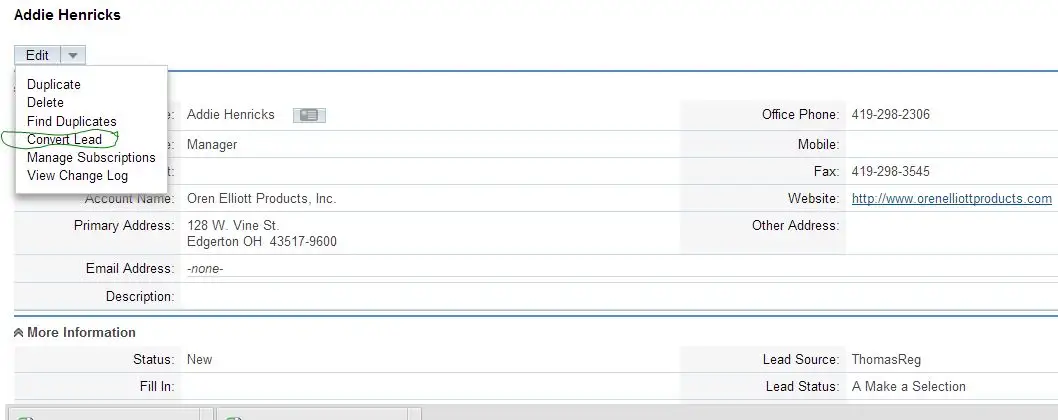 SuiteCRM screenshot: SuiteCRM Quick Start Guide for New Sales Team Members — step 4