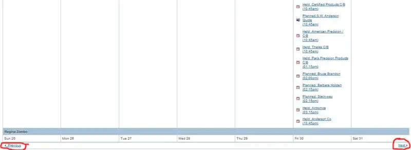 SuiteCRM screenshot: Viewing Calendars for One or More Users — step 2