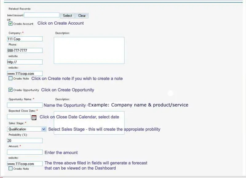 SuiteCRM screenshot: Converting a Lead into a Contact or Account — step 4