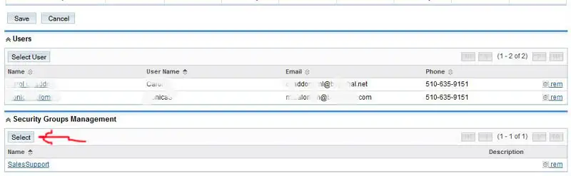 SuiteCRM screenshot: Working with Groups — step 9