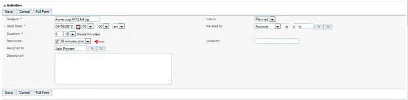 SuiteCRM screenshot: Scheduling a Meeting or Call — step 2